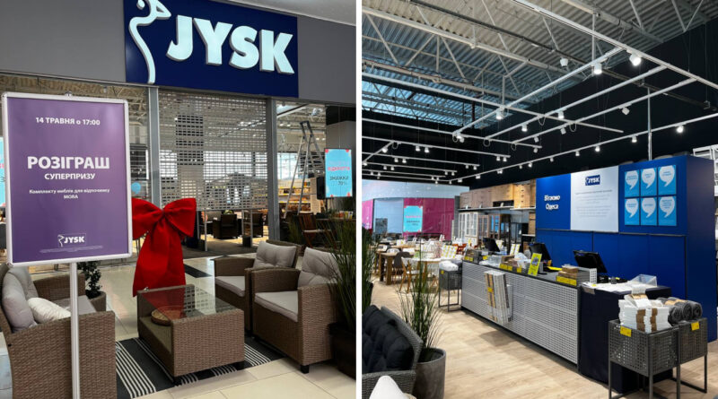 JYSK открывает восстановленный магазин в одесском ТРЦ Riviera Shopping City